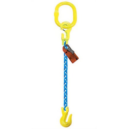 Grabiq Sngl Leg 1/2 in Adjstbl Chain Slng TG1-GG, 20ft L, 15000lb WLL G-1/2-TG1-GG-20